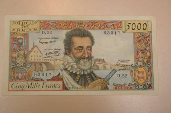 Billet de cinq mille francs